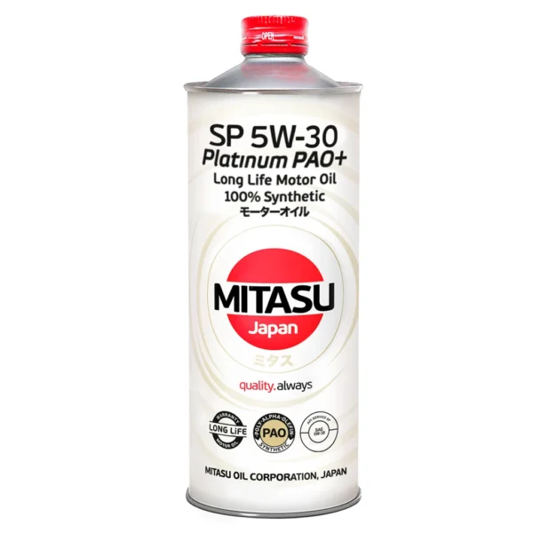 aceite 5w30 sintetico pao long life mitasu 1l mj-111