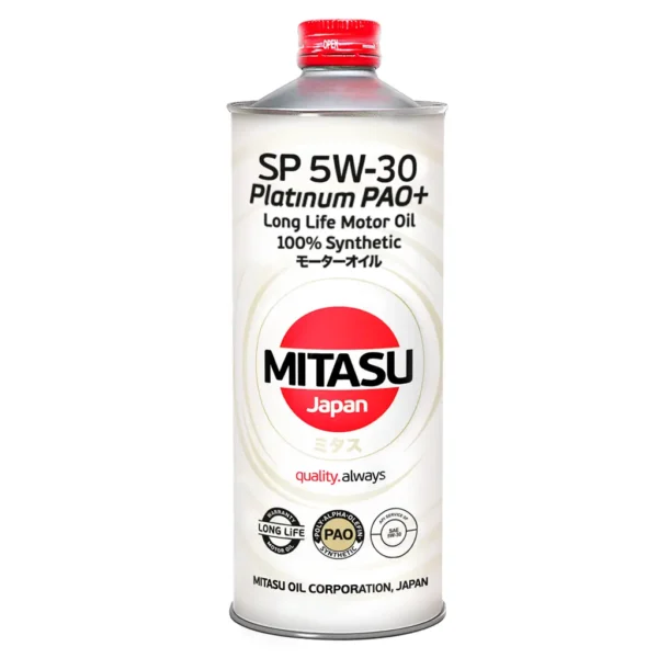 aceite 5w30 sintetico pao long life mitasu 1 litro mj-111