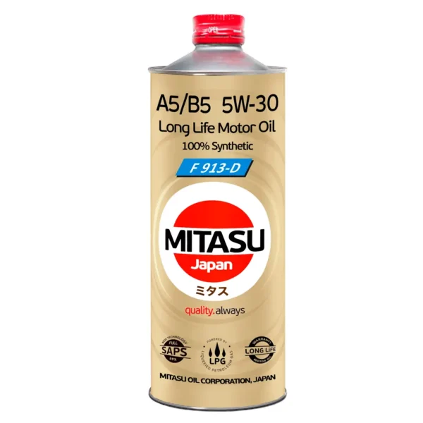 aceite 5w30 a5 b5 long life mitasu 1l mj-f11